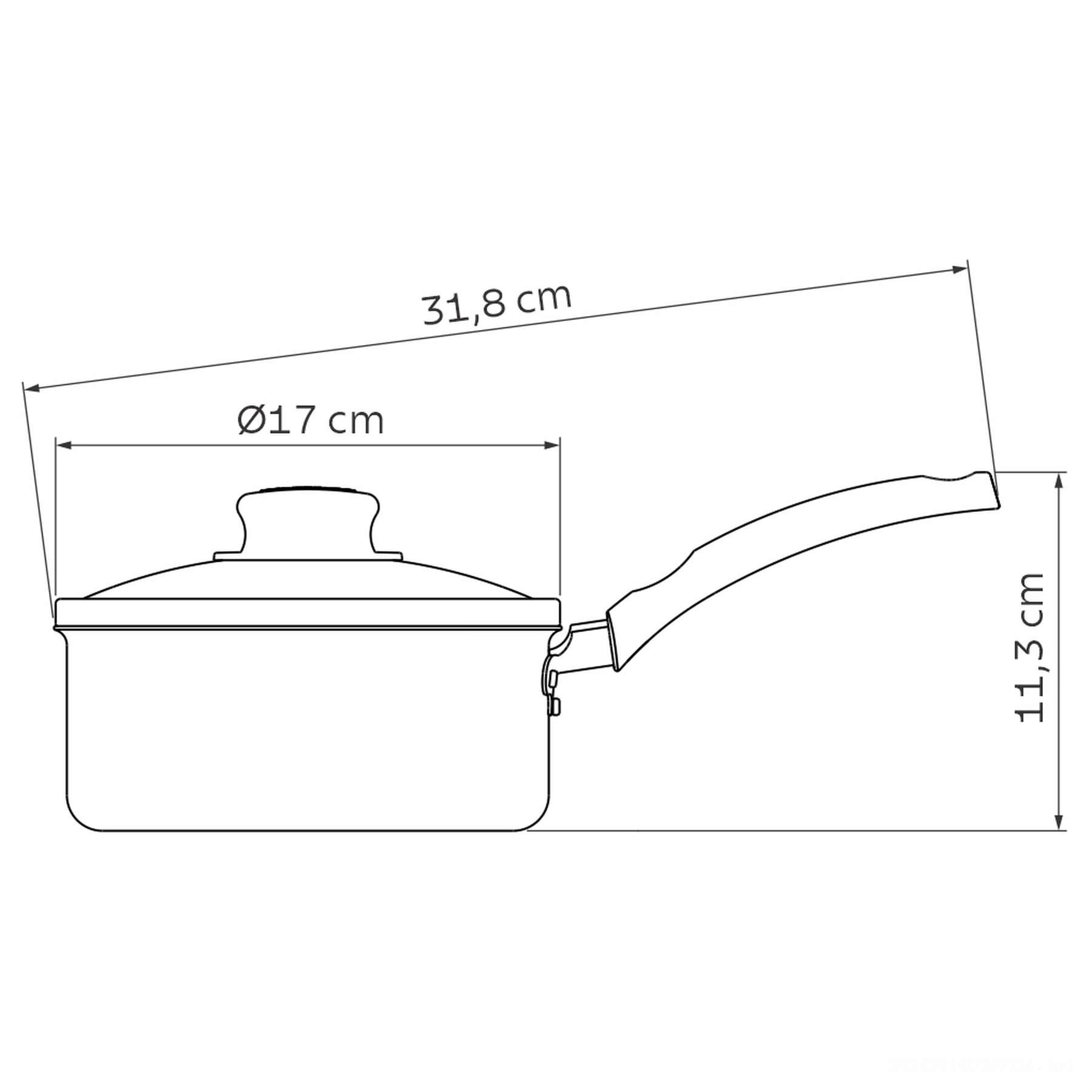 Panela Turim Antiaderente Starflon Max Vermelho 16 cm 1,4 L