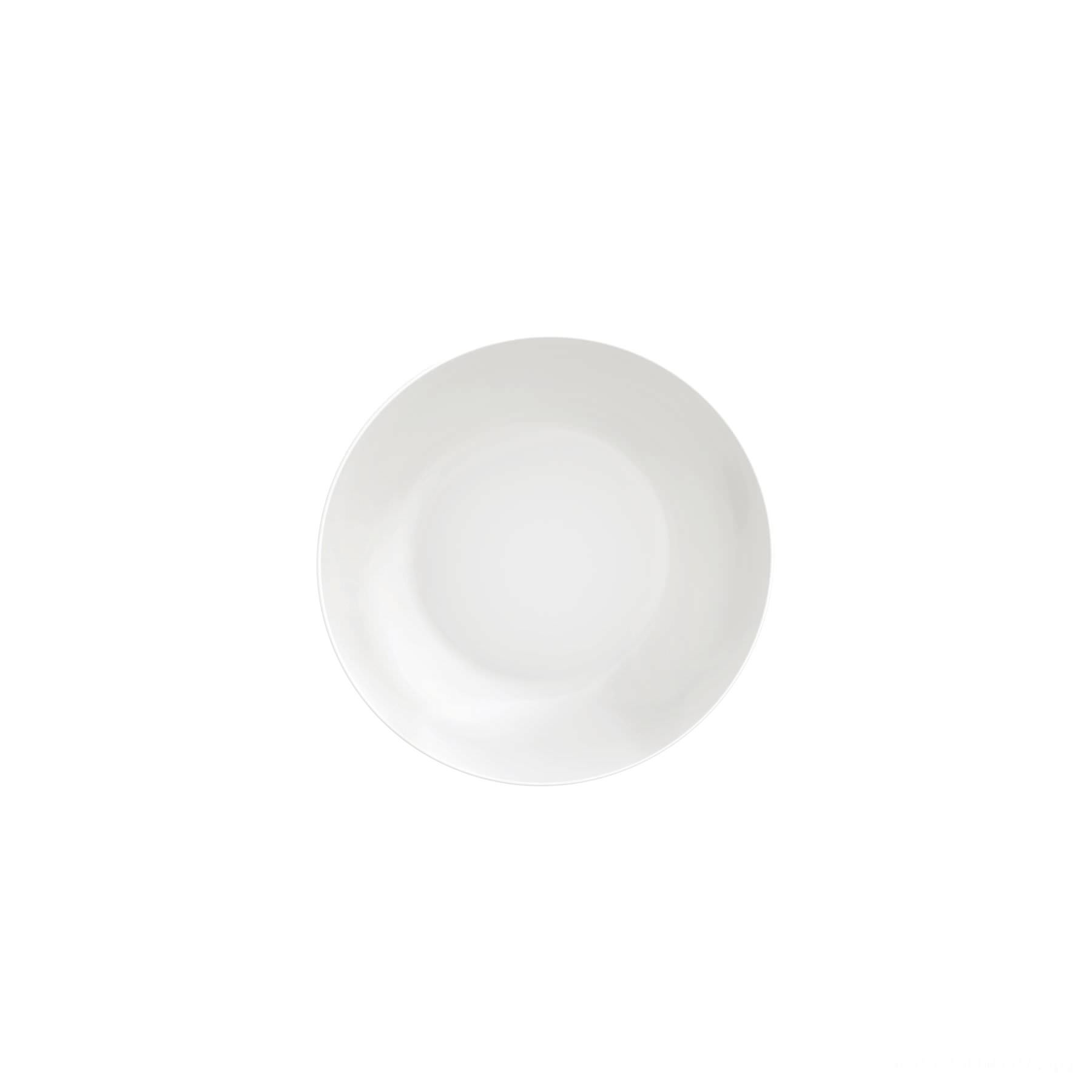 Prato Fundo Leonora em Porcelana Branca 21 cm