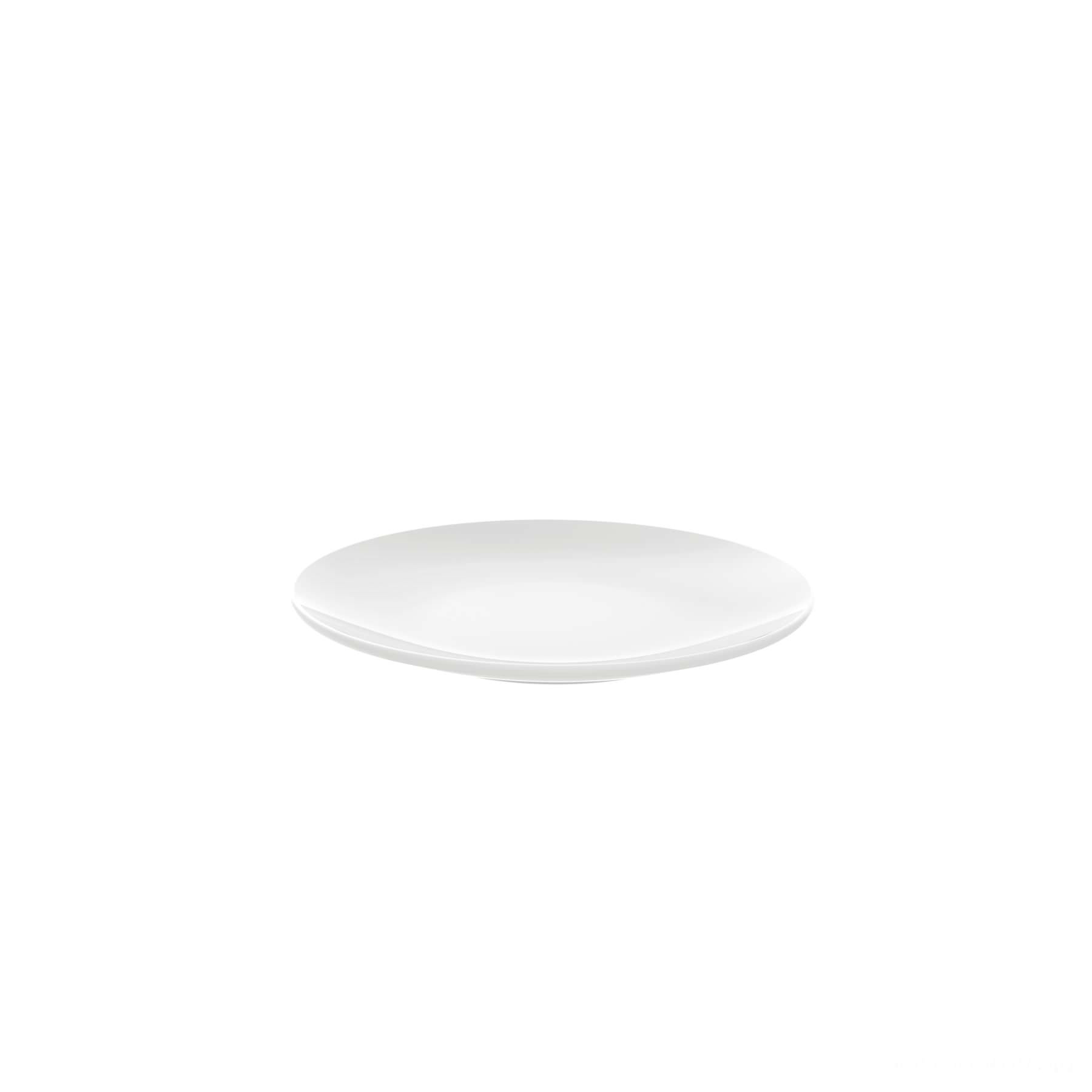 Prato Sobremesa Leonora em Porcelana Branca 19 cm