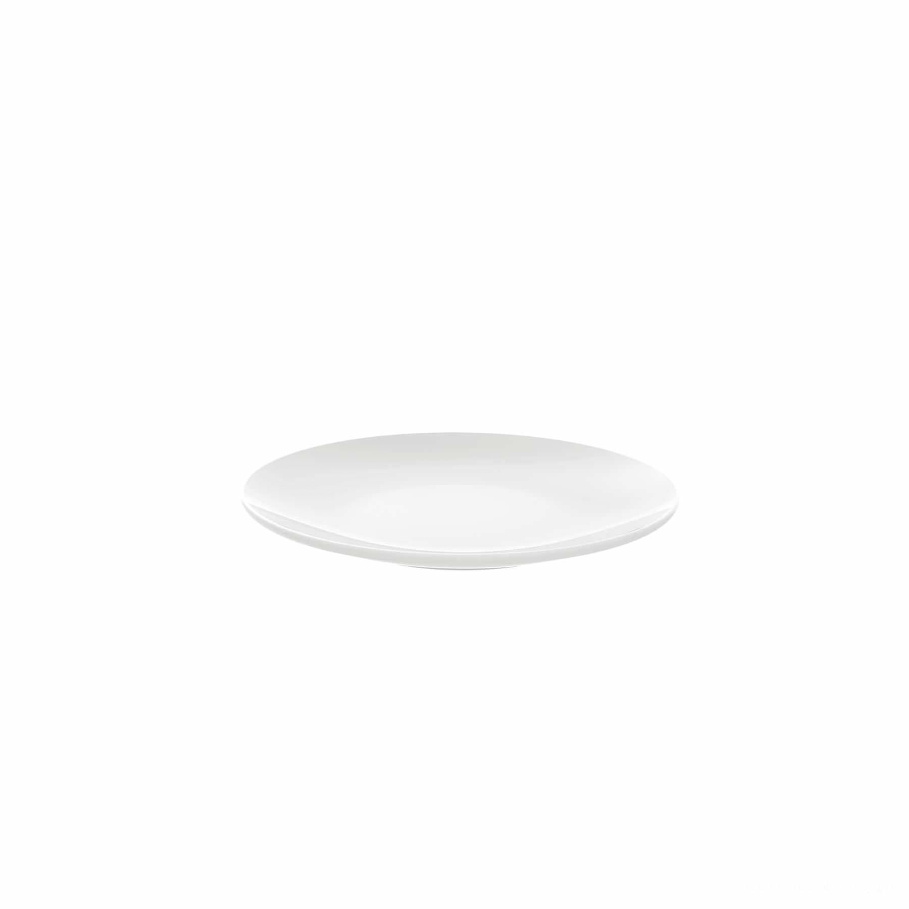 Prato Sobremesa Jacqueline em Porcelana Branca 19 cm