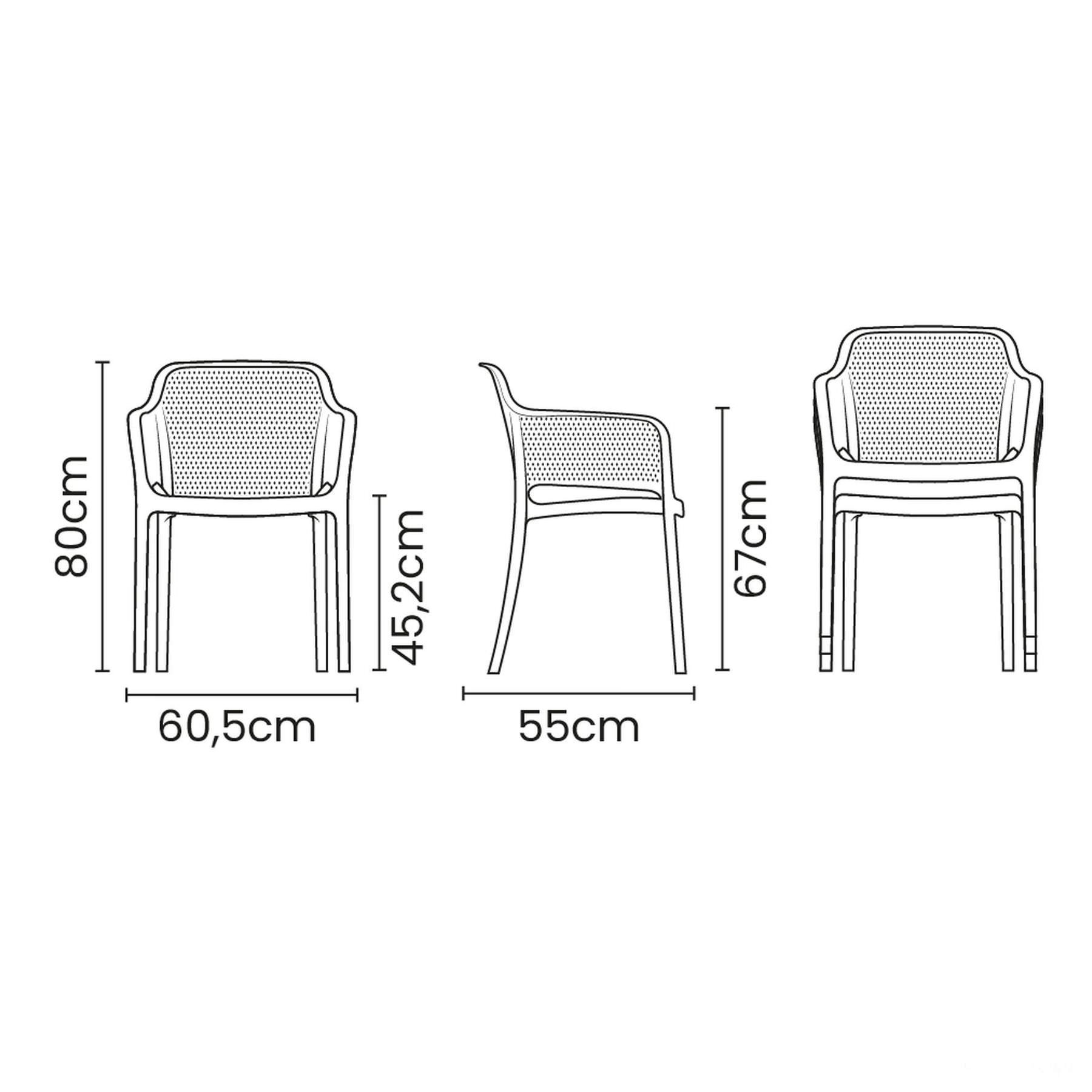 Cadeira Gabriela em Polipropileno e Fibra de Vidro Camurça