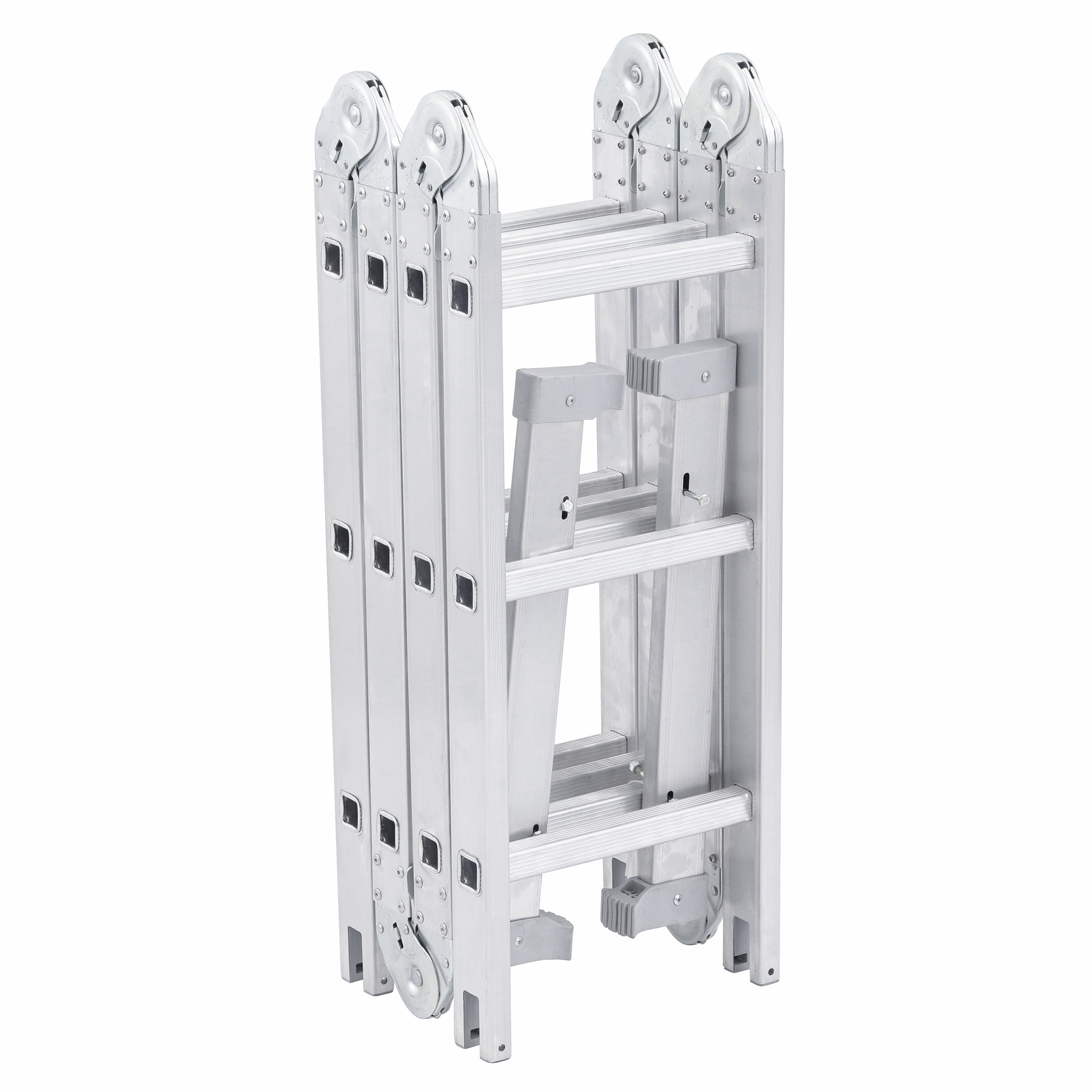 escada articulada 4x3 12 degraus em aluminio 3 4m 6